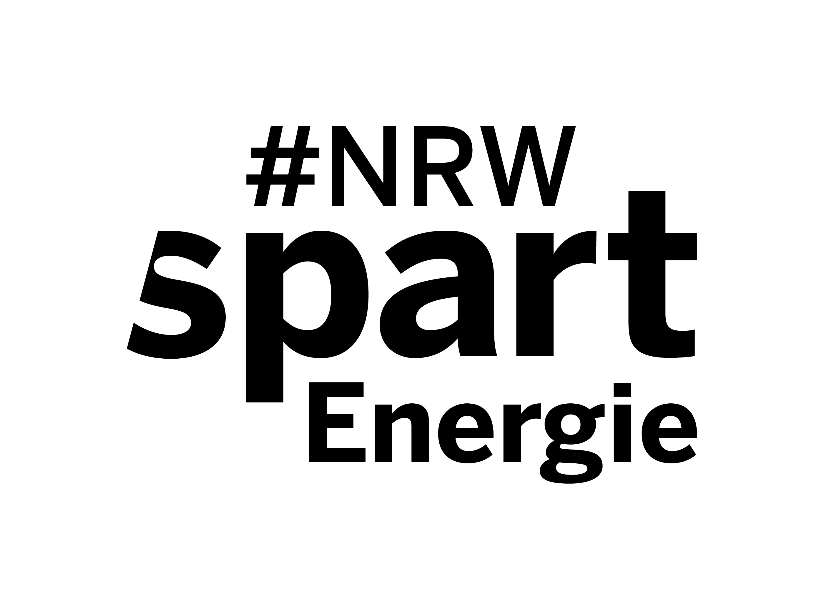 Logo NRW spart Energie schwarz