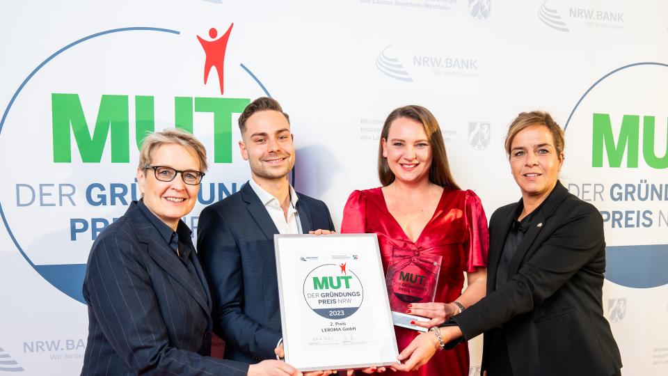 MUT Gründungspreis NRW Platz 2: LEROMA aus Düsseldorf