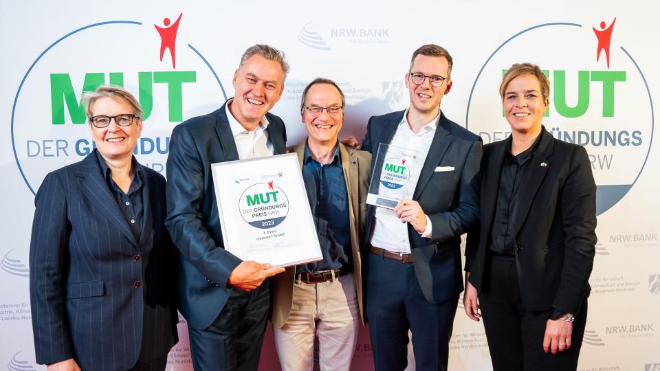 MUT Gründungspreis NRW Platz 1: cleansort aus Rösrath