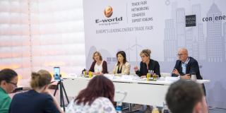 Pressekonferenz E-world mit Ministerin Neubaur