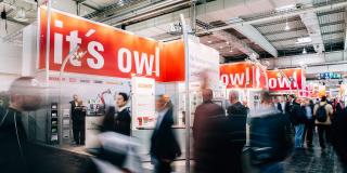 Messestand it's owl