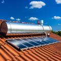 thermische Solaranlage auf einem Dach